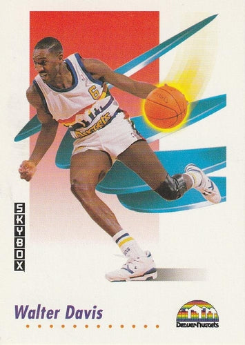 #623 Walter Davis - Denver Nuggets - 1991-92 SkyBox Basketball