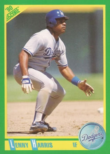 #23 Lenny Harris - Los Angeles Dodgers - 1990 Score Baseball