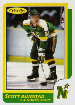 #23 Scott Bjugstad - Minnesota North Stars - 1986-87 O-Pee-Chee Hockey