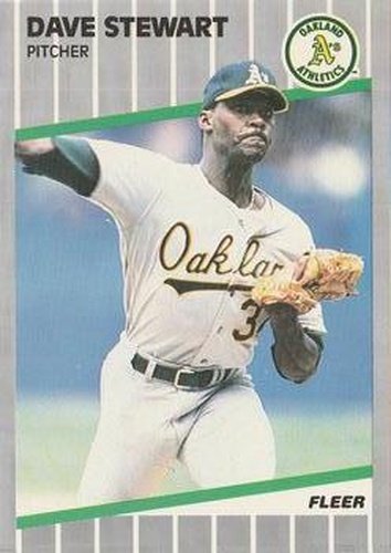 #23 Dave Stewart - Oakland Athletics - 1989 Fleer Baseball