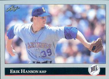 #23 Erik Hanson - Seattle Mariners - 1992 Leaf Baseball