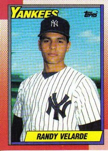 #23 Randy Velarde - New York Yankees - 1990 Topps Baseball
