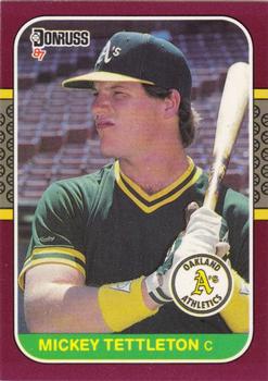 #23 Mickey Tettleton - Oakland Athletics - 1987 Donruss Opening Day Baseball