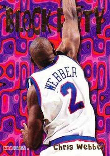 #23 Chris Webber - Washington Bullets - 1995-96 Hoops Basketball - Block Party