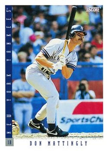 #23 Don Mattingly - New York Yankees - 1993 Score Baseball