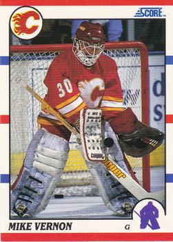 #23 Mike Vernon - Calgary Flames - 1990-91 Score Hottest and Rising Stars Hockey