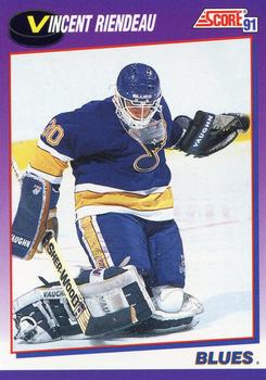 #23 Vincent Riendeau - St. Louis Blues - 1991-92 Score American Hockey