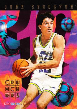 #23 John Stockton - Utah Jazz - 1995-96 Hoops Basketball - Number Crunchers
