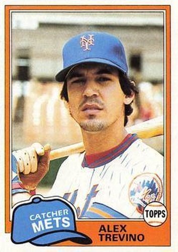 #23 Alex Trevino - New York Mets - 1981 Topps Baseball