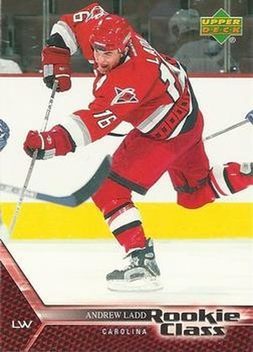 #23 Andrew Ladd - Carolina Hurricanes - 2005-06 Upper Deck Rookie Class Box Set Hockey