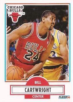 #23 Bill Cartwright - Chicago Bulls - 1990-91 Fleer Basketball