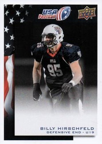 #23 Billy Hirschfeld - USA - 2014 Upper Deck USA Football