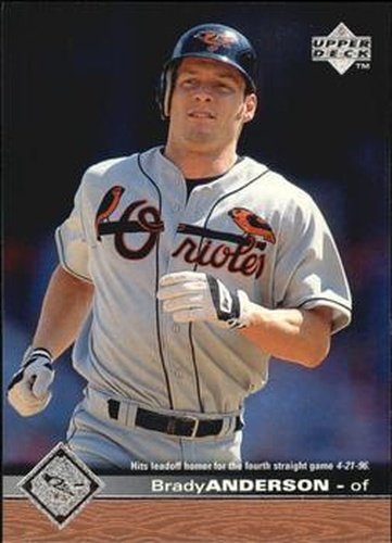 #23 Brady Anderson - Baltimore Orioles - 1997 Upper Deck Baseball