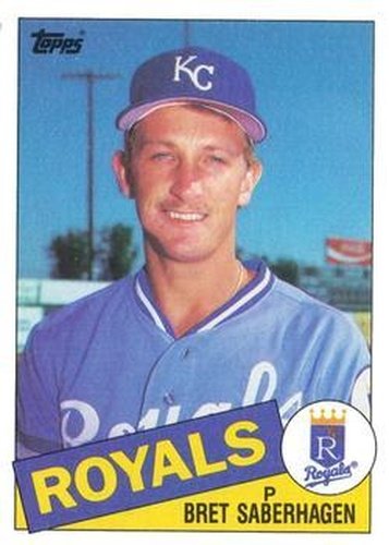 #23 Bret Saberhagen - Kansas City Royals - 1985 Topps Baseball