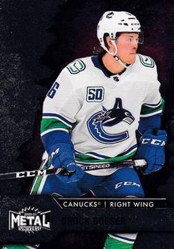 #23 Brock Boeser - Vancouver Canucks - 2020-21 Skybox Metal Universe Hockey