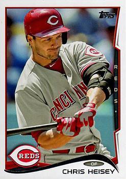 #23 Chris Heisey - Cincinnati Reds - 2014 Topps Baseball