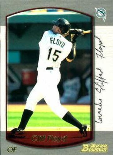 #23 Cliff Floyd - Florida Marlins - 2000 Bowman Baseball