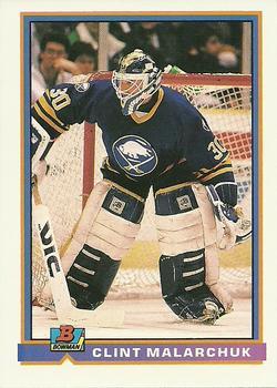 #23 Clint Malarchuk - Buffalo Sabres - 1991-92 Bowman Hockey