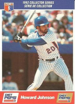 #23 Howard Johnson - New York Mets - 1992 Diet Pepsi Baseball