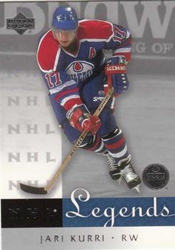 #23 Jari Kurri - Edmonton Oilers - 2001-02 Upper Deck Legends Hockey