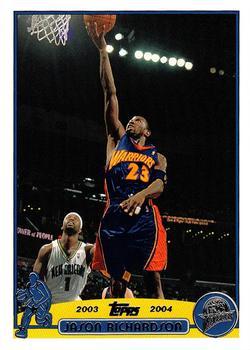 #23 Jason Richardson - Golden State Warriors - 2003-04 Topps Basketball