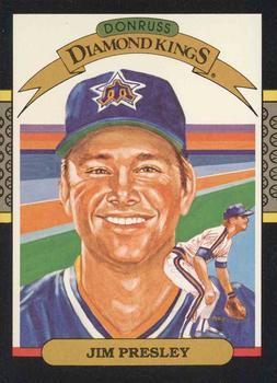 #23 Jim Presley - Seattle Mariners - 1987 Donruss Baseball