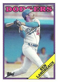 #23 Ken Landreaux - Los Angeles Dodgers - 1988 Topps Baseball