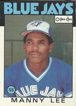 #23 Manny Lee - Toronto Blue Jays - 1986 O-Pee-Chee Baseball