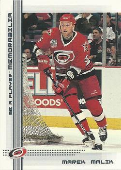 #23 Marek Malik - Carolina Hurricanes - 2000-01 Be a Player Memorabilia Hockey