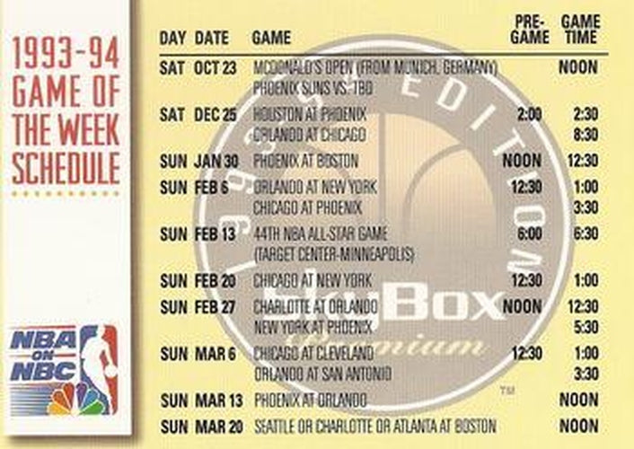 #23 NBA on - 1993-94 SkyBox Premium Basketball