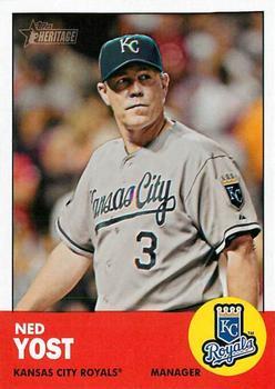 #23 Ned Yost - Kansas City Royals - 2012 Topps Heritage Baseball