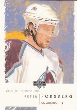 #23 Peter Forsberg - Colorado Avalanche - 2002-03 UD Artistic Impressions Hockey