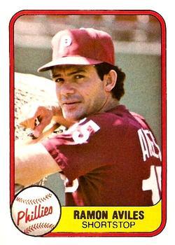 #23 Ramon Aviles - Philadelphia Phillies - 1981 Fleer Baseball