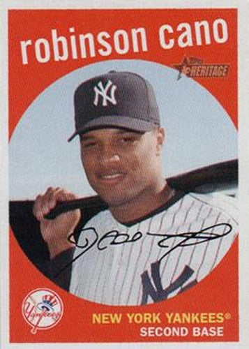 #23 Robinson Cano - New York Yankees - 2008 Topps Heritage Baseball