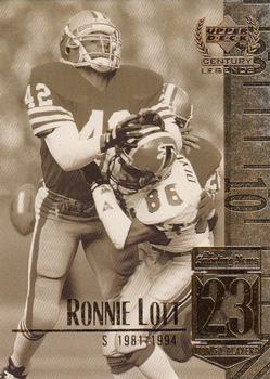 #23 Ronnie Lott - San Francisco 49ers - 1999 Upper Deck Century Legends Football