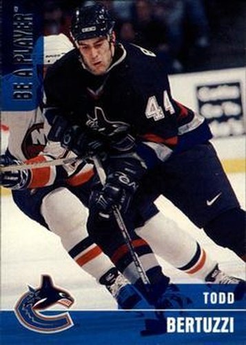 #23 Todd Bertuzzi - Vancouver Canucks - 1999-00 Be a Player Memorabilia Hockey