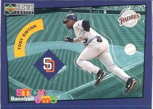 #23 Tony Gwynn - San Diego Padres -1998 Collector's Choice - Stick-Ums Baseball