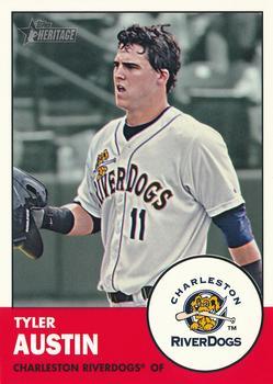 #23 Tyler Austin - Charleston RiverDogs - 2012 Topps Heritage Minor League Baseball