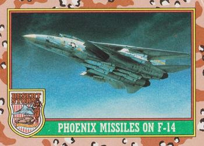 #23 Phoenix Missiles on F-14 - 1991 Topps Desert Storm