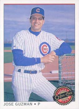 #23 Jose Guzman - Chicago Cubs - 1993 O-Pee-Chee Premier Baseball