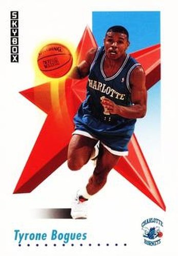 #23 Muggsy Bogues - Charlotte Hornets - 1991-92 SkyBox Basketball