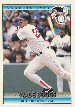 #23 Wade Boggs - Boston Red Sox - 1992 Donruss Baseball
