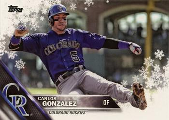 #HMW23 Carlos Gonzalez - Colorado Rockies - 2016 Topps Holiday Baseball