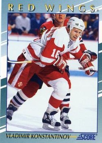 #23 Vladimir Konstantinov - Detroit Red Wings - 1992-93 Score Young Superstars Hockey