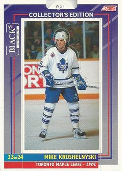 #23 Mike Krushelnyski - Toronto Maple Leafs - 1993-94 Black's Score Toronto Maple Leafs Hockey