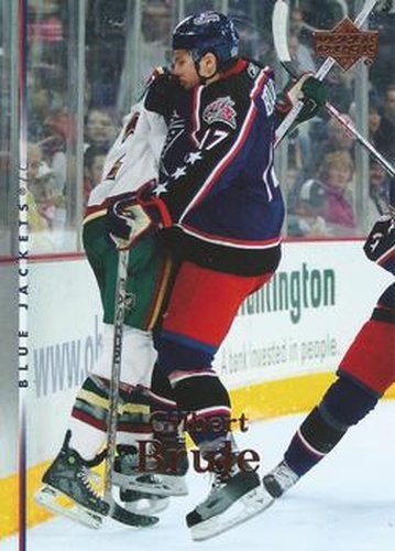 #23 Gilbert Brule - Columbus Blue Jackets - 2007-08 Upper Deck Hockey