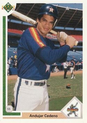 #23 Andujar Cedeno - Houston Astros - 1991 Upper Deck Baseball
