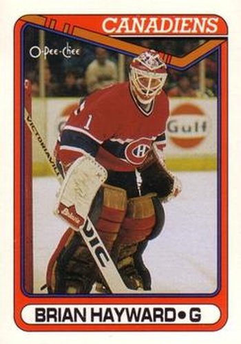 #23 Brian Hayward - Montreal Canadiens - 1990-91 O-Pee-Chee Hockey