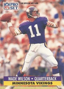 #223 Wade Wilson - Minnesota Vikings - 1991 Pro Set Football