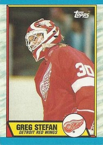 #23 Greg Stefan - Detroit Red Wings - 1989-90 Topps Hockey